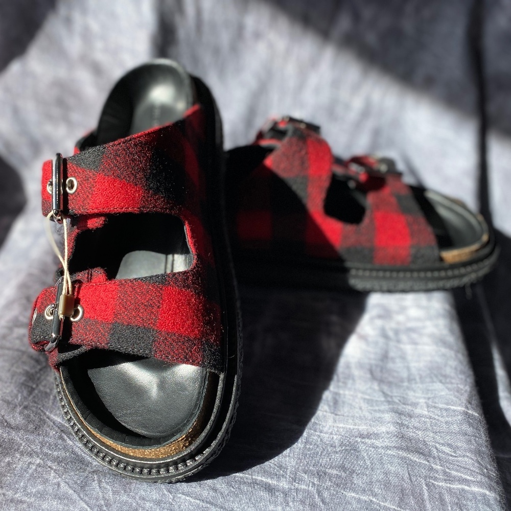 Isabel Marant Buffalo Check Slides - Never Worn N… - image 4